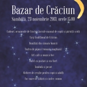 Bazar de Crăciun, sâmbătă la Liceul Waldorf